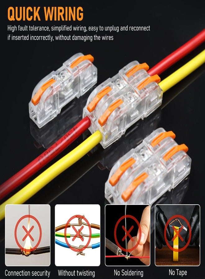 Serplex 34Pcs Wire Connectors - Compact Splicing Wire Jointers Lever Spl-1 Clamp With Control Lever For 28-12 Awg - Image 5
